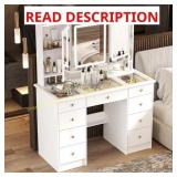 White Makeup Vanity Desk: Only 1 Box of 2
