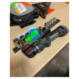 12 pc socket set & husk hand held light