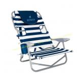 Ostrich Blue/White Folding Beach Chair