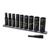 3/8 in. Drive Deep Impact Socket Set (10-Pc)