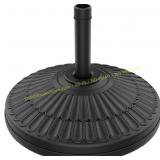 Black wikiwiki 80 Lbs HDPE Umbrella Base, 1.9' Pol