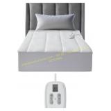 Brookstone Knit Heated Mattress Pad, Full