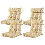 ARTPLAN Outdoor Chair Cushion, Set of 4