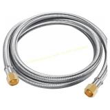 6ft Propane Hose Extension, Braided 3/8'