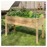 47 in. x 23 in. x 30 in. Wooden Garden Bed