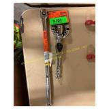Rachet, 3 pc universal joint set & misc.
