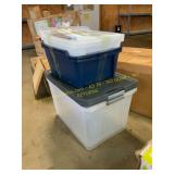 2ct IRIS litter boxes & 2ct tote bins