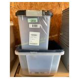 Large Split Litter Box & Airtight Pet Food Contain