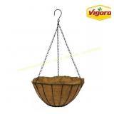 Vigoro Black Metal Hanging Planter