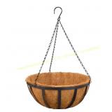 16 in. English Coconut Hanging Planter Basket 2ct