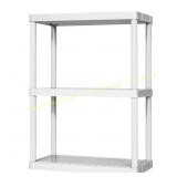 3-tier Resin Freestanding shelf, 2 Flower Pots
