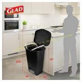 Glad 13 Gal Step Trash Can