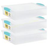 3 Storage Containers (Large - 14 x 13 x 3)
