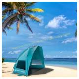Turquoise Pop Up Beach Tent Sun Shelter Bag