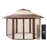 Crownshades 13x15 Hexagon Screen room