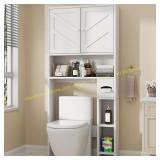 Shintenchi Over Toilet Storage Cabinet, White