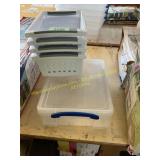 Small really useful box & 4ct Stackable container