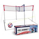 complete? Vivere CROSSNET 4-Square Volleyball Set