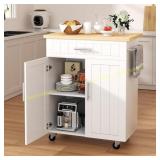 Shintenchi Kitchen Island Cart with Storage