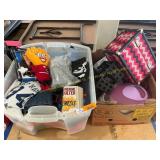 Clothes, books, hardware