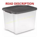 50 Qt. Storage Bin in Flat Gray