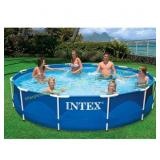 COMPLETE? 12 ft Round Metal Frame Pool with Pump