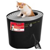 IRIS Top Entry Cat Litter Box with Scoop