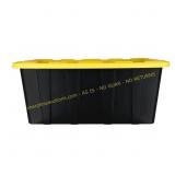 3ct Stack & Nest Tote with Lid 38 Gal, Black