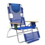Ostrich Blue Folding Beach Lounger