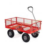 Gorilla Carts 800 lb Steel Mesh Utility Wagon