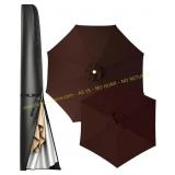 Outdoor Umbrella Canopy 6-9ft Coffee