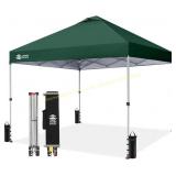 CROWN SHADES 10x10 Pop Up Canopy, Green