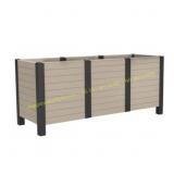Tierra Verde 17x48 Raised Garden Trough Khaki