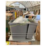 Rev-A-Shelf, grey. 2ct. Gray container