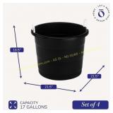 3ct HOMZ Utility Tub, 17-qt