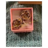 Unverified Vintage Gold Earrings "60"