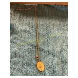 Unverified Vin. Virgin Mary Gold Necklace