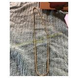 Unverified 24in Gold Herringbone Necklace