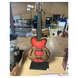 Mini Guitar & Stand Decor