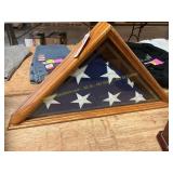 American Flag in Display Case