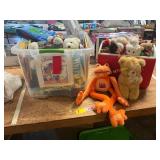 Books, Stuffed Animals, Cooler, Etc