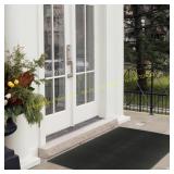 Project Source 2-ft x 3-ft Gray Rubber Door Mat