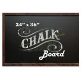 Rustic Wood Magnetic Chalkboard 24x36