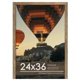 24x36 Poster Frame, Natural Woodgrain, 1 Pack