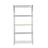Style Selections 5-Tier Shelving Unit, Chrome