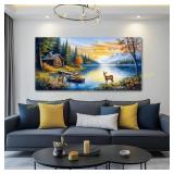 WLWBINTING Landscape Wall Art Nature Painters