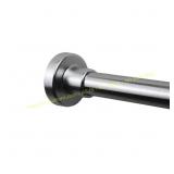 allen + roth 42-72in Brushed Nickel Shower Rod