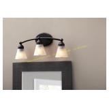 Style Selections 20-in 3-Light Vanity Light