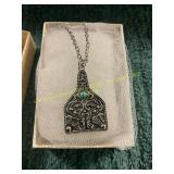 Unverified Cherokee Silver+ Turquoise Necklace