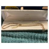 Unverified 20in Gold Diamond Studded Necklace